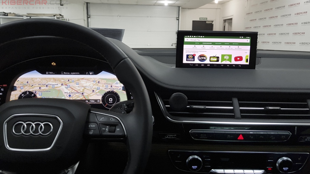 Audi Q7 Мультимедийный навигационный блок AirTouch Performance Android 8 Play Маркет