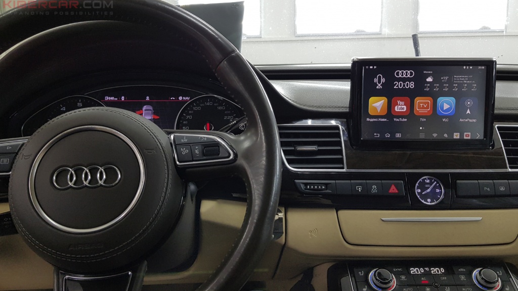 Audi A8 D4 AirTouch Performance Android 8 Главный экран Андроида
