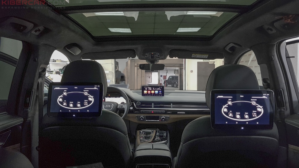 Audi Q7 Мультимедийный навигационный блок AirTouch Performance Android 8 дополнительные мониторы