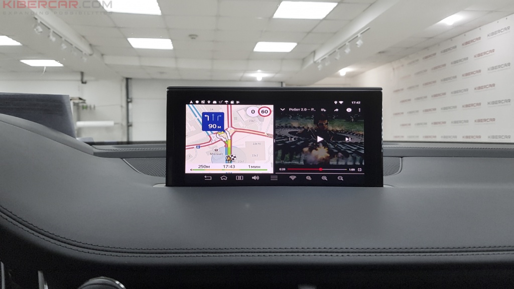 Audi Q7 Мультимедийный навигационный блок AirTouch Performance Android 8 Два экрана