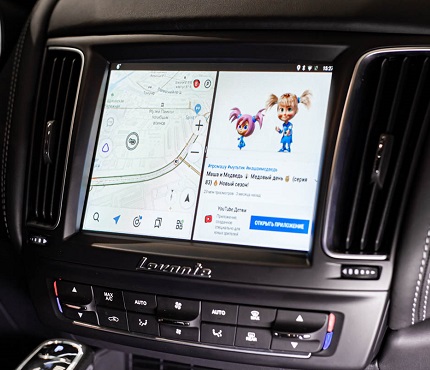 Мультимедийно-навигационная система на базе ОС Android для Maserati