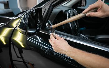 Удаление вмятины на автомобиле Audi Q5