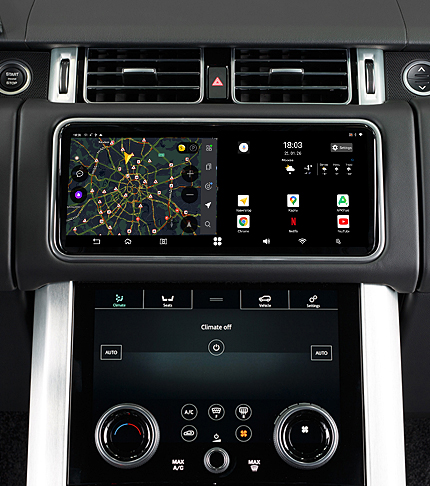 Мультимедийно-навигационная система на базе ОС Android для Land Rover