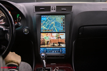 Lexus GS 2006: замена штатного монитора в стиле Tesla