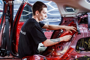 FAW Bestune B70: установка шумоизоляции