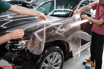 Mazda CX-90: оклейка кузова антигравийной пленкой