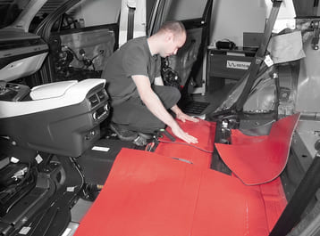Исключительная шумоизоляция Detcibelov.net на Porsche Cayman