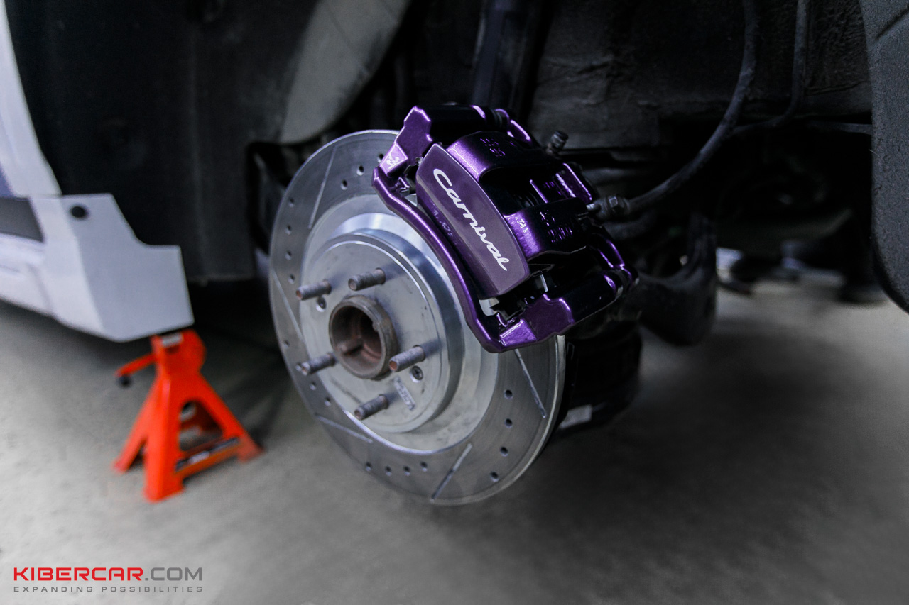 Kia Carnival тормоза PowerStop (15).jpg