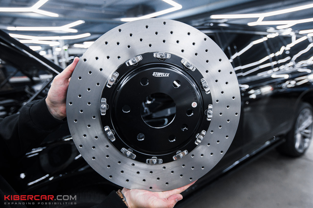 Двухсоставные тормозные диски Brembo 405x36 мм для передней оси Cadillac Escalade