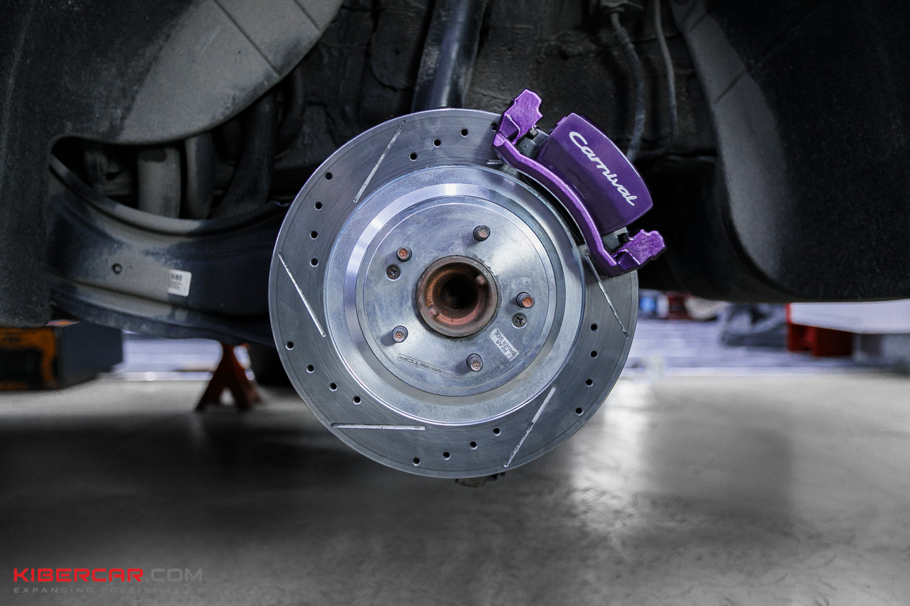 Kia Carnival тормоза PowerStop (14).jpg