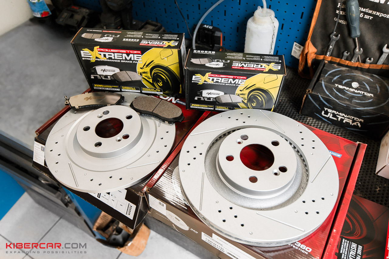 Комплект тормозной системы PowerStop - диски и колодки