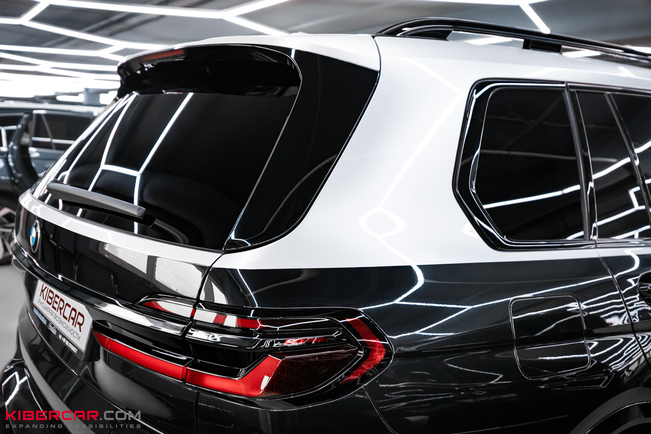 Серо-серебристый оттенок пленки BMW X7