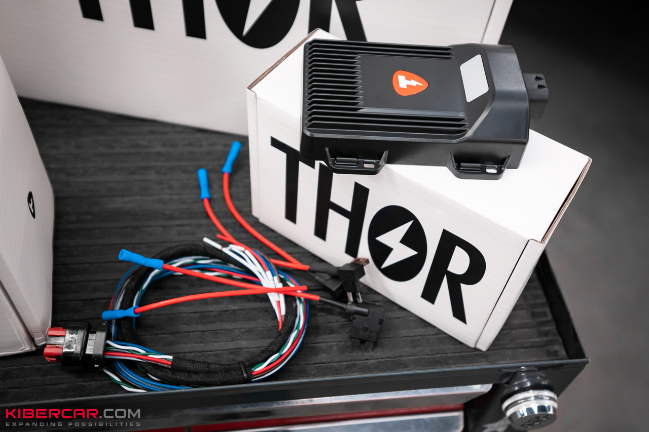 Блок электроники и проводка для подключения активного выхлопа Thor
