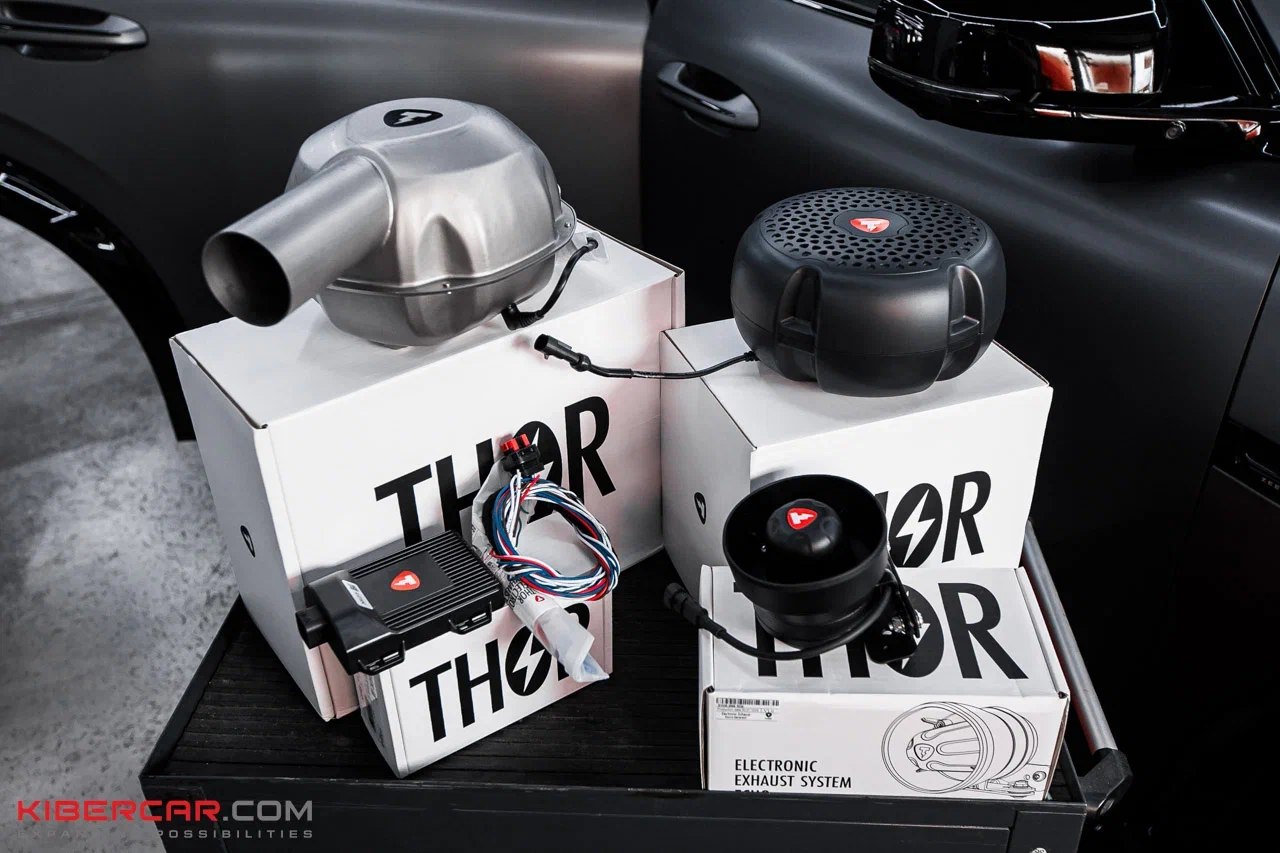 Комплект активного выхлопа THOR для Zeekr 8X мидбасовый динамик Storm высокочастотный динамик и блок управления