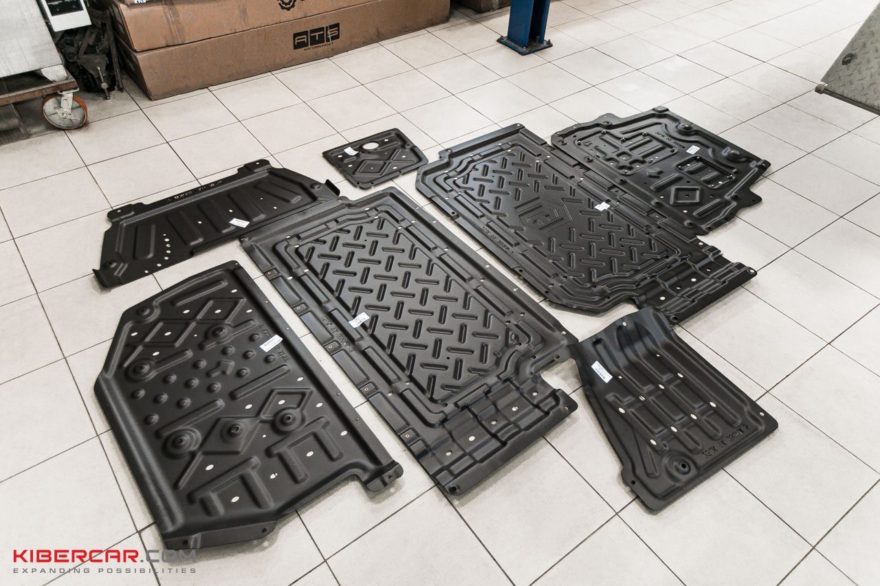 Zeekr 9X установка защиты днища 