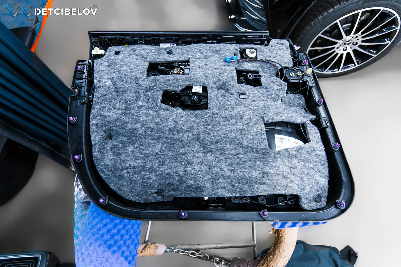 Шумоизоляция дверей Mercedes-Benz GLE (V167)