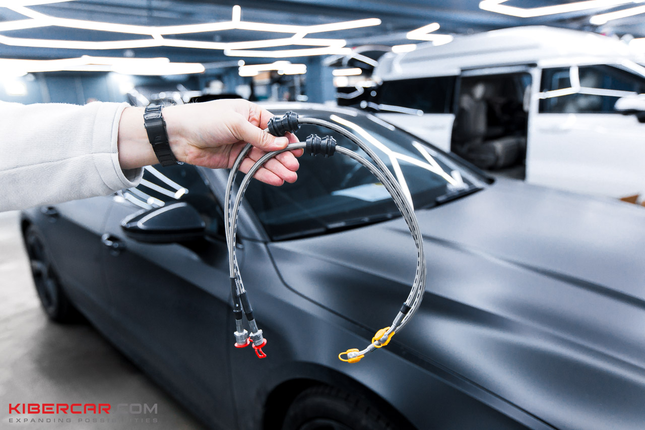 Армированные тормозные шланги Goodridge в стальной оплетке для Audi A7