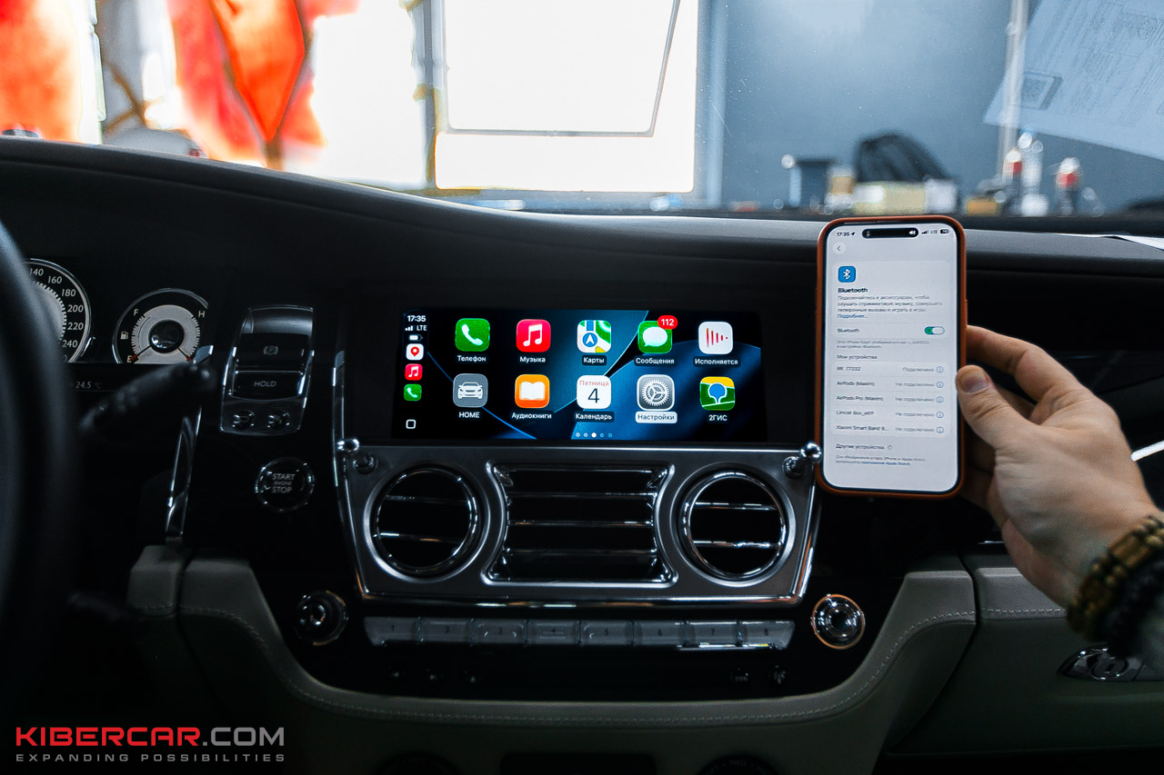 Подключение системы Apple CarPlay и Android Auto в КИБЕРКАР