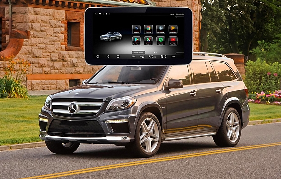 Замена штатного монитора Mercedes-Benz GL-Класс на головное устройство в стиле GLS с Android