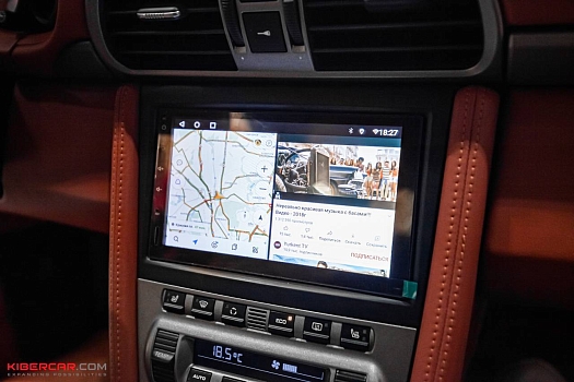 Porsche 911 Carrera: замена штатного монитора на головное устройство под управлением Android
