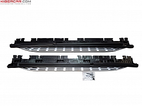 Пороги для Mercedes-Benz GLE Coupe (C167) с покрытием Armored Shield, цвет Silver