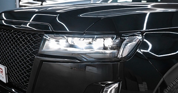 Установка би‑LED линз в Cadillac Escalade