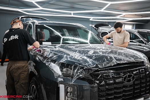 Hyundai Palisade: оклейка кузова антигравийной пленкой