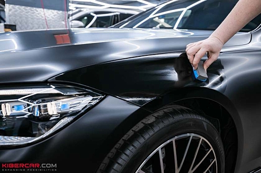 Mercedes-Benz S-Класс в новом образе: матовая полиуретановая пленка и керамика