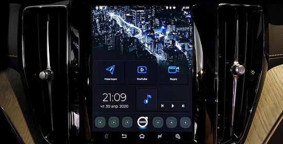 Установка и демонстрация Android в Volvo XC60 (AirTouch Performance 8)