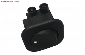 Переключатель ON-OFF диам 14 мм, черный, круглый