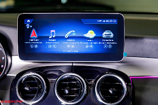 Mercedes-Benz GLC: замена штатного головного устройства на монитор на ОС Андроид
