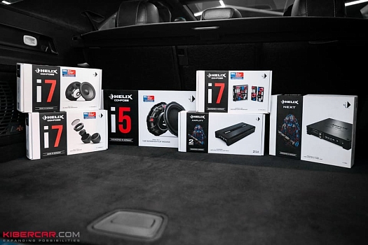 Модернизация автозвука в Mercedes-Benz GLE W167: Helix топ-линейка и короб стелс