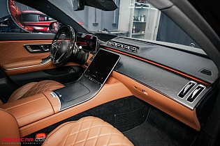 Аквапринт под дерево на Mercedes-Benz S-Класс: полное преображение салона