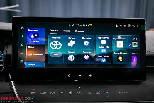 Toyota Camry из Китая: полная русификация меню и приборной панели