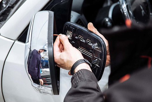 Подогрев (обогрев) боковых зеркал на арабские автомобили