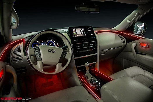 Infiniti QX80: установка подсветки салона
