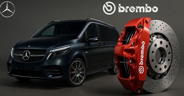 Оригинальная тормозная система на базе суппортов BREMBO в Mercedes-Benz V-Класс